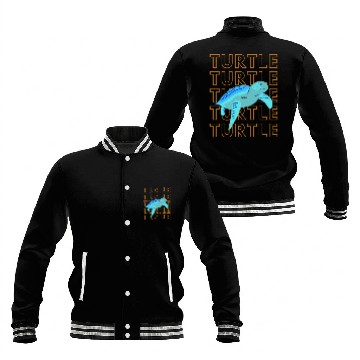 Discover Sea Turtle Doodle Baseball Jackets