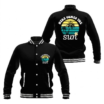 Discover Here comes the sun Summer vacation Baseball Jackets