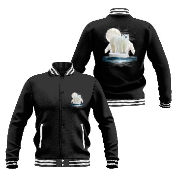 Discover Polar Bear Lover design, Wildlife Zoo Animal Lover Baseball Jackets