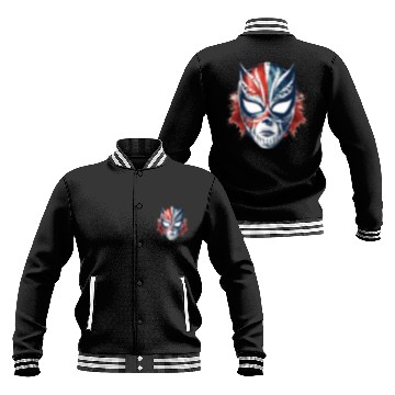 Discover Lucha Libre Mexican Wrestling Mask Luchador Baseball Jackets