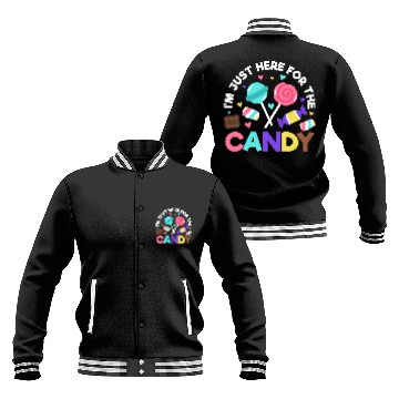 Discover Halloween Candy Trick or Treat Party quote Baseball Jackets