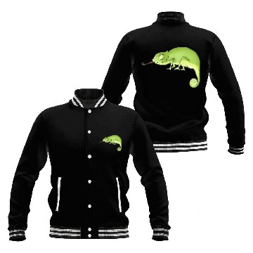 Discover Green Chameleon Baseball Jackets