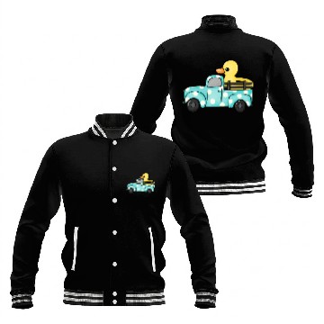 Discover Duck Swimming Ring Baseball Jackets