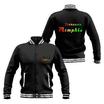 Discover Memphis Tennessee rainbow design Baseball Jackets
