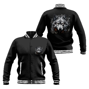 Discover The Lone Wolf. Urban Hunter, Graffiti Style. Baseball Jackets