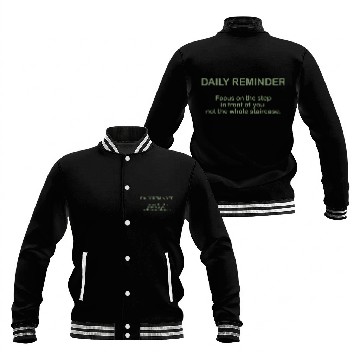 Discover Daily Reminder Quote For An Affirmation Humanity Baseball Jackets