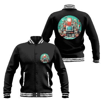Discover Retro Gaming Magic: Unleash the 8-Bit Nostalgia! Baseball Jackets
