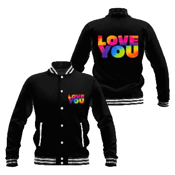 Discover LOVE TIE DYE Baseball Jackets