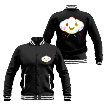 Discover Colorful Rainbow Cloud Lgbtq Lesbian Gay Pride Baseball Jackets