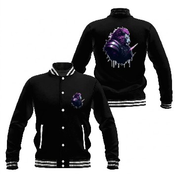 Discover Space Lion bust Baseball Jackets