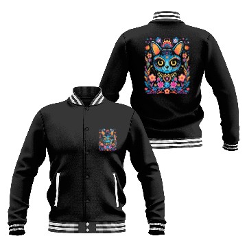 Discover Dia De Los Muertos Sugar Skull Mexican Holiday Baseball Jackets