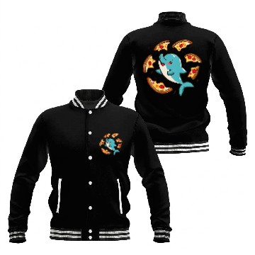 Discover Pizza dolphin Baseball Jackets
