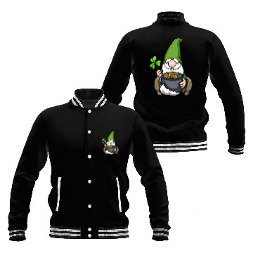 Discover Pot of Gold Gnome Baseball Jackets
