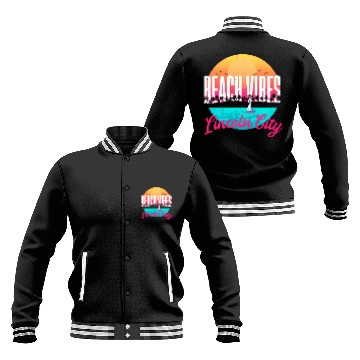 Discover Beachs Lincoln City Summer Oregon Tropical Beach Baseball Jackets