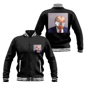 Discover Trump Mugshot with YZY Shades Baseball Jackets