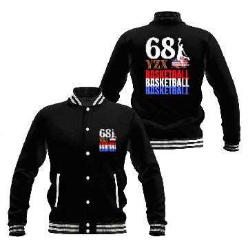 Discover American basketball tri-colour Baseball Jackets