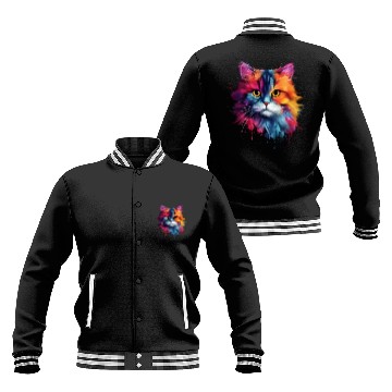 Discover Persian Cat Living Atmosphere Baseball Jackets