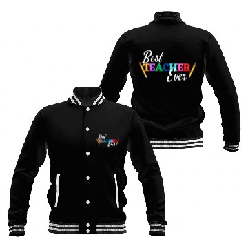 Discover Best Teacher Ever Baseball Jackets