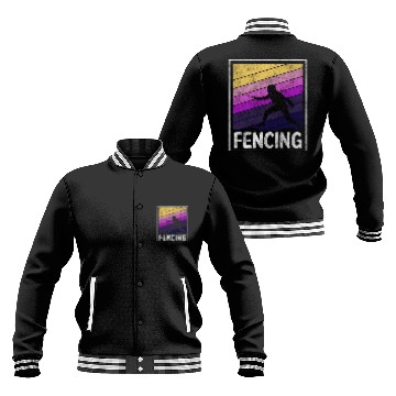 Discover Fencing Sport Sport Fencing Baseball Jackets
