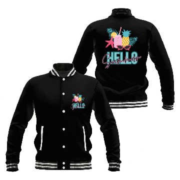 Discover Hello Summer vibes Baseball Jackets