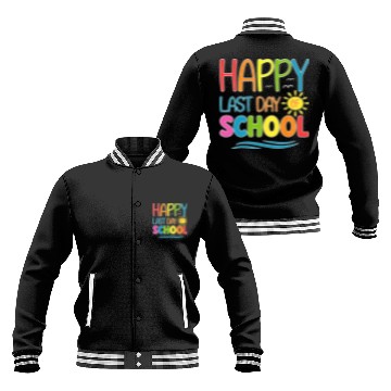 Discover Happy Last Day Of School Teacher Student Baseball Jackets