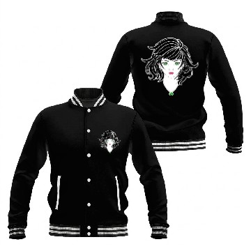 Discover Gothic anime girl with pretty jewelry Baseball Jackets