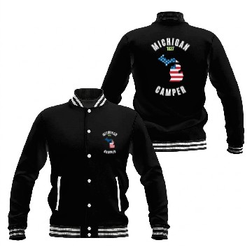 Discover American camper Michigan Baseball Jackets