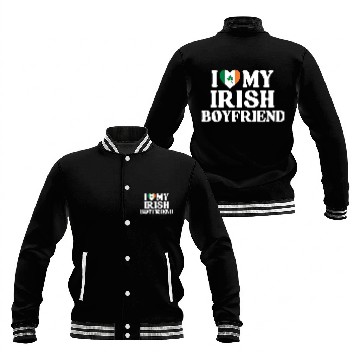 Discover I Love My Irish Boyfriend Baseball Jackets