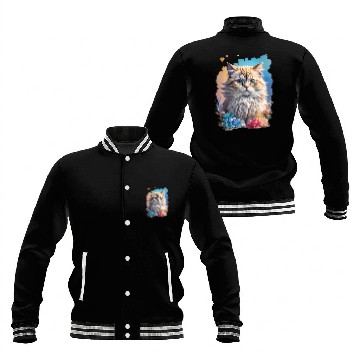 Discover Persian Cat Baseball Jackets