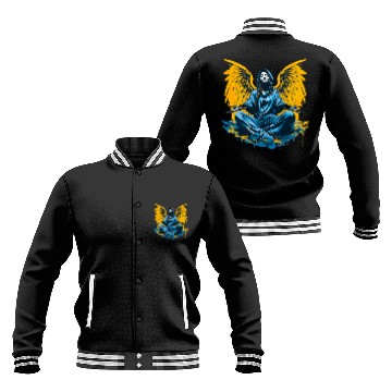 Discover Woman with Angel Wings Angel Esoteric Wings Baseball Jackets