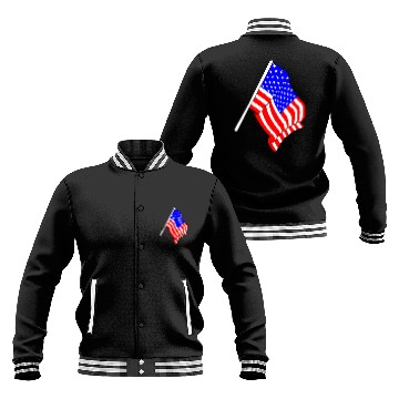 Discover Flag of USA, stars and stripes Baseball Jackets