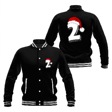 Discover Number 2 Second Birthday - Christmas Two Baseball Jackets