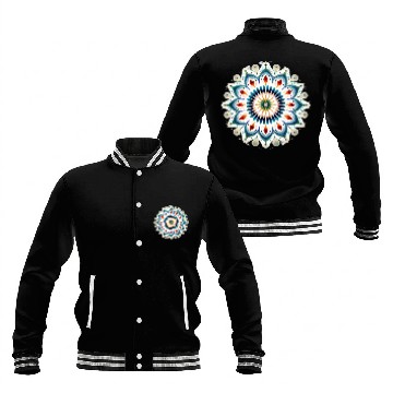 Discover Peacock Mandala Pattern Art Baseball Jackets