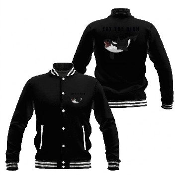Discover Eat The Rich - Orca Revolution Baseball Jackets