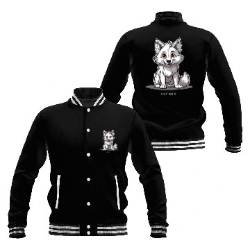 Discover White Wolf "Wild Live" Baseball Jackets