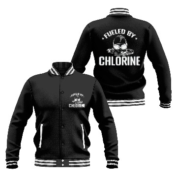 Discover Fueled by Chlorine Swim Sport Training Baseball Jackets