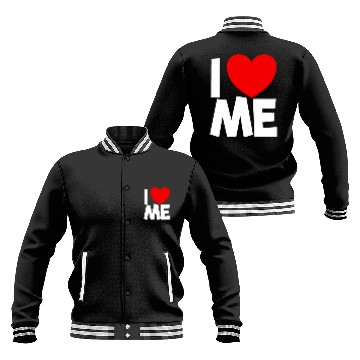 Discover I Love Me Red Heart Self Love Affirmation Baseball Jackets