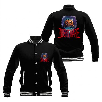 Discover Nightmare Pumpkin: Hauntingly Unique Horror Baseball Jackets