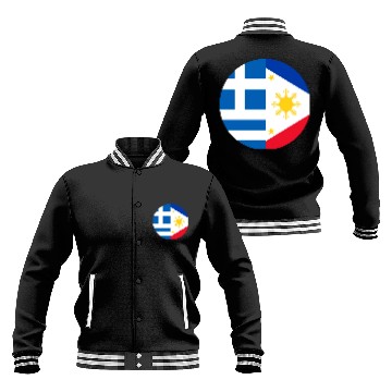 Discover Greek Filipino flags Baseball Jackets