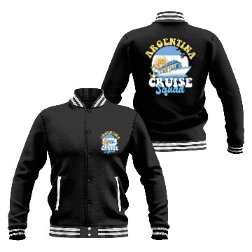 Discover Argentina Cruise Squad Family Vacation Trip Baseball Jackets