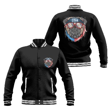 Discover Patriotic Pooch - American Spirit Dog Baseball Jackets