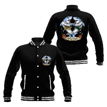 Discover Shark Jiu-Jitsu Wrestlers Baseball Jackets