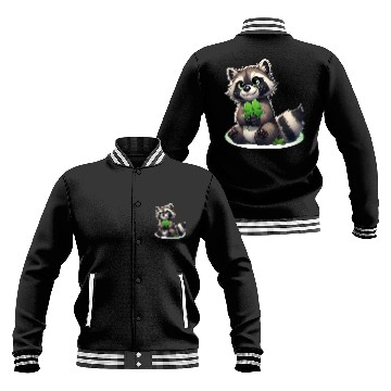 Discover St. Patrick's Day Raccoon Revelry Baseball Jackets