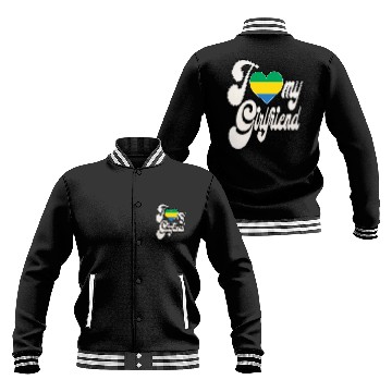 Discover GabonI Love My Gabonese Girlfriend Baseball Jackets