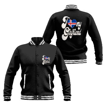 Discover IcelandI Love My Iceland Girlfriend Baseball Jackets