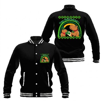 Discover Capybara saint Patrick´s day Baseball Jackets