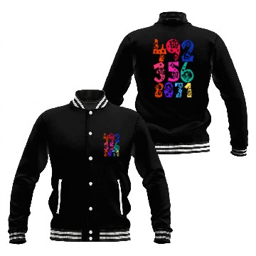 Discover Butterfly Number Baseball Jackets