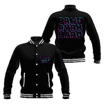Discover pray hard work hard Baseball Jackets