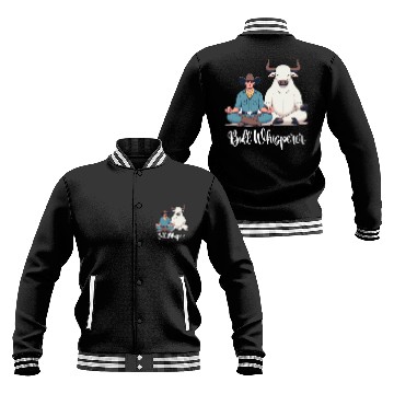 Discover Rodeo Bull Riding Livestock Show Farmer Cattle Baseball Jackets