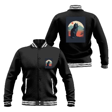 Discover Persian Cat 1 - Japanese Retro Art Baseball Jackets